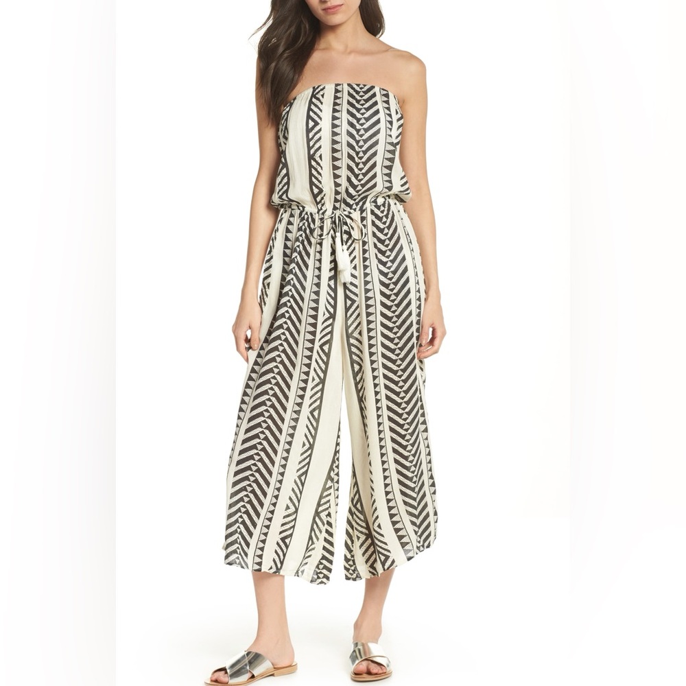 Elan Strapless Wide Leg Jumpsuit